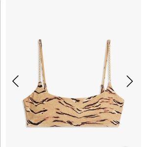 Weworewhat Tiger Print Bra - M